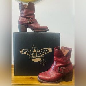 Carlito Red Croco Freebird Boots